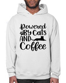 Powered By Cats And Coffee Style 102# - cats- Hoodie