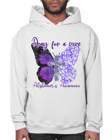 Pray For A Cure AlzheimerS Awareness 208# - alzheimers- Hoodie