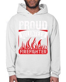 Proud Volunteer Firefighter Style 35# - volunteer- Hoodie