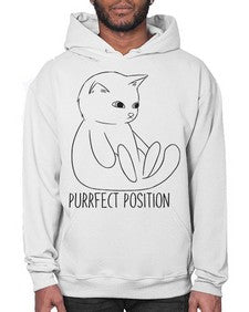 Purrfect Position - cats- Hoodie