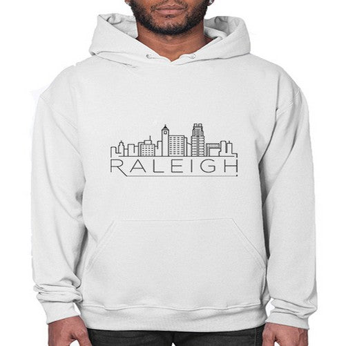 Raleigh Minimal Skyline 1707# - cities- Hoodie
