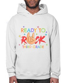 Ready to Rock third Grade 737# - third grade- Hoodie