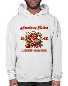 Retro Berry Strawberry Festival 1503# - strawberry- Hoodie