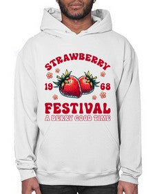 Retro Strawberry Festival 1504# - strawberry- Hoodie