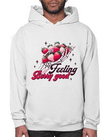 Retro Summer Doing My Berry 1506# - strawberry- Hoodie