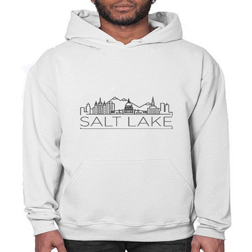 Salt Lake Minimal Skyline 1771# - cities- Hoodie