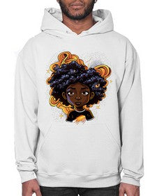 Sparkling Black Girl Design 12# - black girls or women- Hoodie