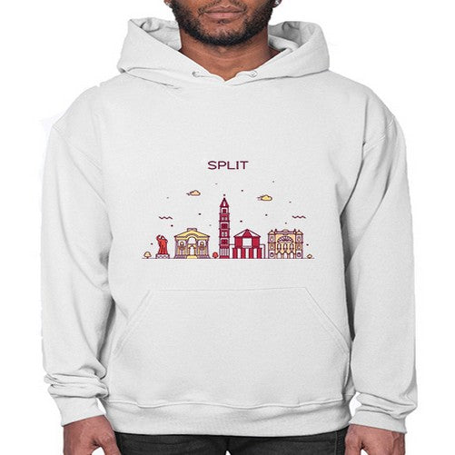 Split 1877# - cities- Hoodie