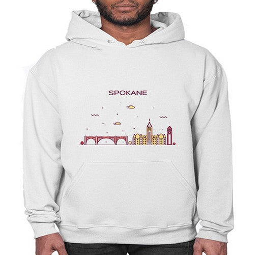 Spokane 1880# - cities- Hoodie