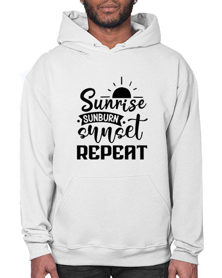 Sunrise sunburn sunset repeat 01# - summer- Hoodie