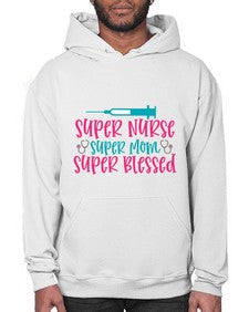 Super Nurse Super Mom Style 1433# - nurse- Hoodie