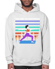The Way to Happiness 566# - yoga- Hoodie