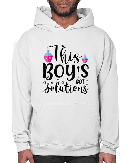 This Boy s Got Solutions 20# - general science- Hoodie