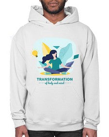 Transformation of Body and Mind 587# - yoga- Hoodie