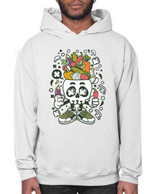 Vegetable Skull Head 1195# - skull and bones- Hoodie