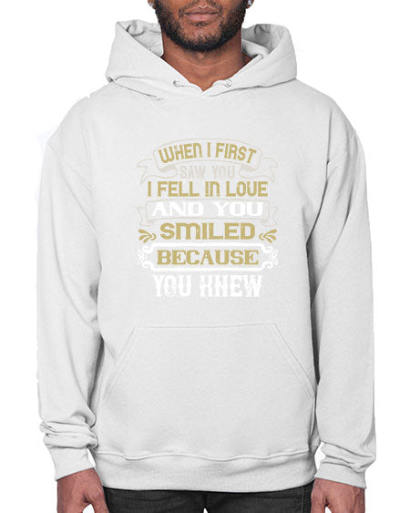 When I first saw you I fell in love and you smiled because you knew Style 12# - pig- Hoodie
