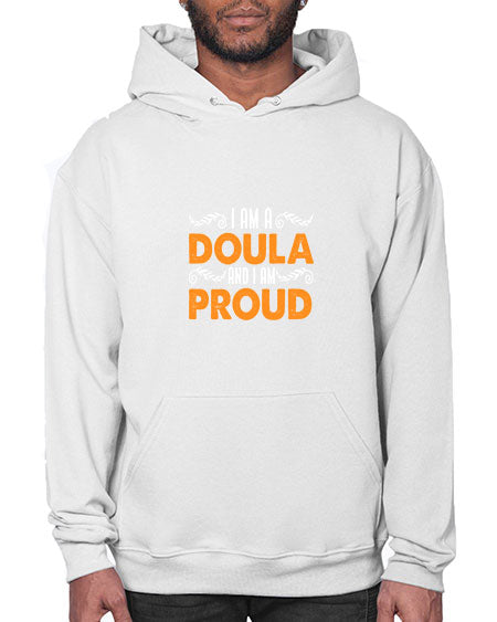 WomensIamadoulaandIamproudgiftforfunnymidwifedoula1652# - doubla- Hoodie