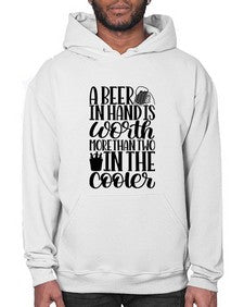 a beer in hand is worth 516# - beer- Hoodie