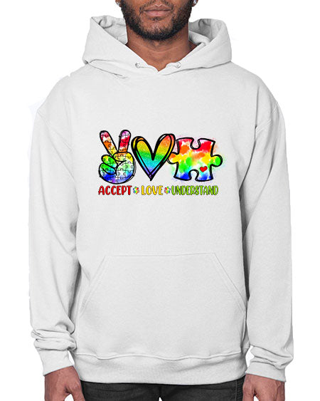 accept love understand - autism- Hoodie