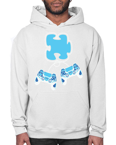 autism awareness gamer puzzle piece 11# - autism- Hoodie