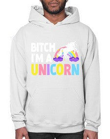 bitch im a unicorn 61# - unicorn- Hoodie