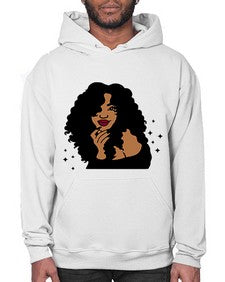 black women - queen 55# - black girls or women- Hoodie