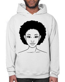 black women - queen 64# - black girls or women- Hoodie