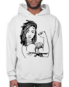 black women - queen 6# - black girls or women- Hoodie