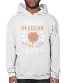 books are like chocolate cant eat just one 57# - chocolate- Hoodie