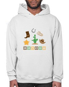 cowboy 343# - western- Hoodie