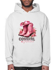 cowgirl valentine cupid valentine 352# - western- Hoodie