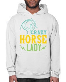 crazy horse lady Style 10# - horse- Hoodie