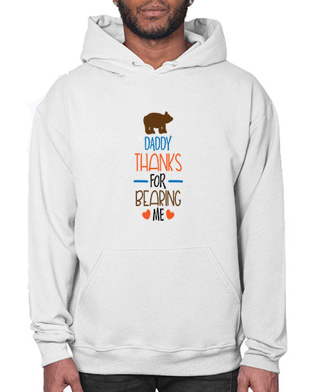daddy thanks for bearing me 85# - bears - animals- Hoodie