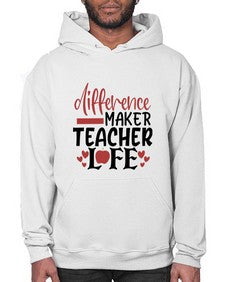 difference maker teacher life Style 119# - teacher- Hoodie