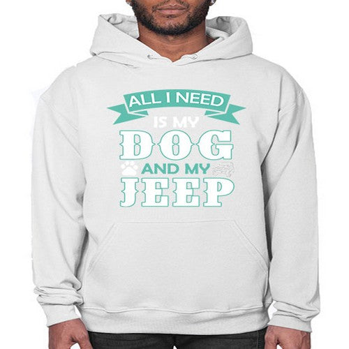 dog and jeep 74# - dogs- Hoodie