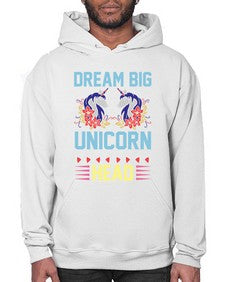 dream big unicorn head 99# - unicorn- Hoodie