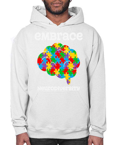 embrace neurodiversity autism awareness 87# - autism- Hoodie