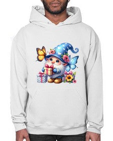 gnome with butterfly 03# - gnome- Hoodie
