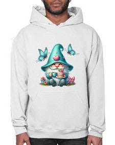 gnome with butterfly 14# - gnome- Hoodie