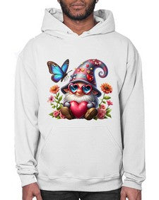 gnome with butterfly 17# - gnome- Hoodie
