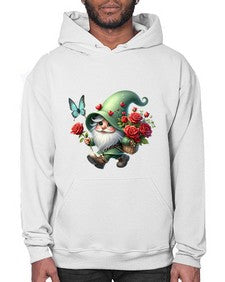 gnome with butterfly 24# - gnome- Hoodie