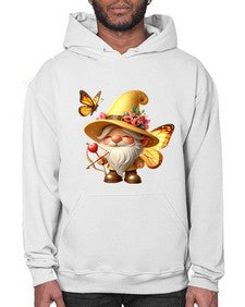 gnome with butterfly 27# - gnome- Hoodie