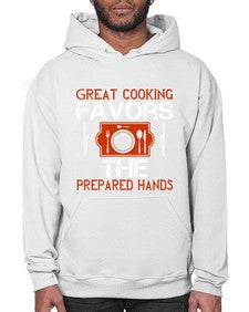great cooking favors the prepared hands 183# - cooking- Hoodie