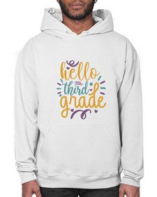 hello third grade 340# - third grade- Hoodie