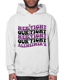 her fight is our fight alzheimer s 156# - alzheimers- Hoodie