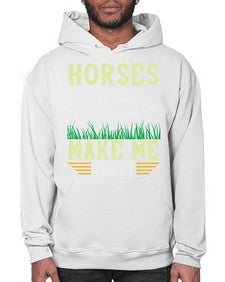 horses make me happy Style 40# - horse- Hoodie