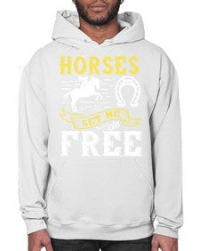 horses set me free Style 39# - horse- Hoodie