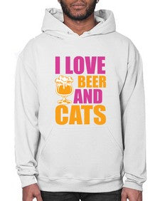 i love beer and cats 1138# - beer- Hoodie
