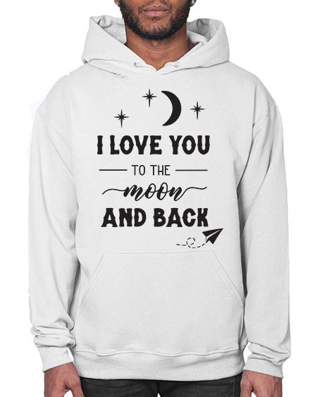 i love you to the moon and back 5# - moon- Hoodie