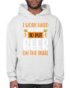 i work hard all week 252# - beer- Hoodie